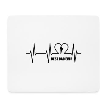Papa - Mousepad (Querformat) - Weiß - Vorne