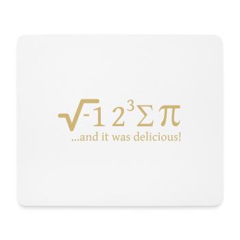 I ate some Pi and it was delicious - Mousepad (Querformat) - Weiß - Vorne