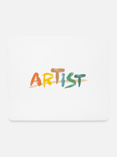artist künstler - Mousepad (Querformat) - Weiß