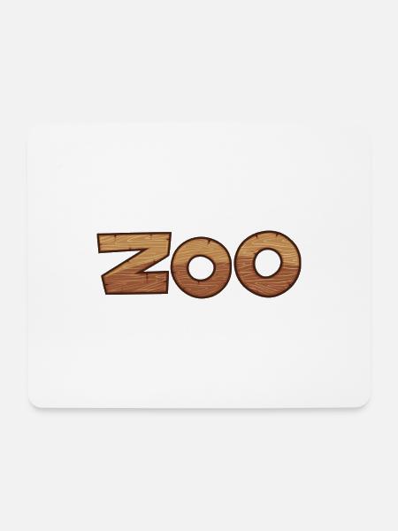 Safari Zoo Animal Safari Zoo - Mousepad (Querformat) - Weiß