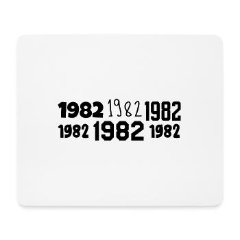 1982 - Génial depuis 1982 - Tapis de souris (format paysage) - blanc - Devant