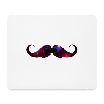 moustache universe - Mouse Pad (horizontal) - white - Front