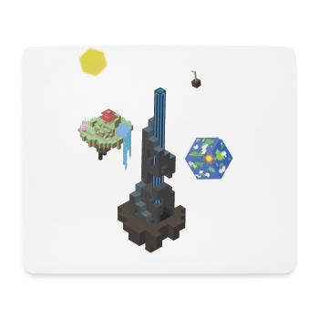 Cuboid cosmos - Mouse Pad (horizontal) - white - Front
