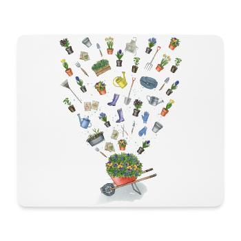 SUPER JARDIN GARDEN - Tapis de souris (format paysage) - blanc - Devant