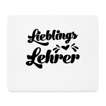 Bester Lehrer Lieblingslehrer Klassenlehrer - Mousepad (Querformat) - Weiß - Vorne