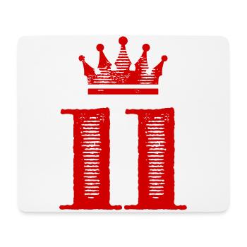 11 Number crown - Mouse Pad (horizontal) - white - Front
