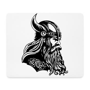 Wikinger Helm Krieger Viking - Mousepad (Querformat) - Weiß - Vorne