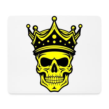 Couronne de Roi Crâne - Tapis de souris (format paysage) - blanc - Devant
