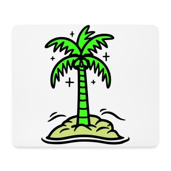 Icône de Palm Island Été - Tapis de souris (format paysage) - blanc - Devant