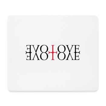 Love, Liebe, I love you, ich liebe Dich - Mousepad (Querformat) - Weiß - Vorne