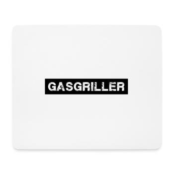 gasgriller,griller,grillen,gas,schwarz,weiss - Mousepad (Querformat) - Weiß - Vorne