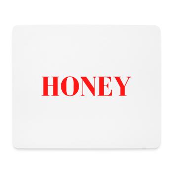 Honey Print - Mousepad (Querformat) - Weiß - Vorne
