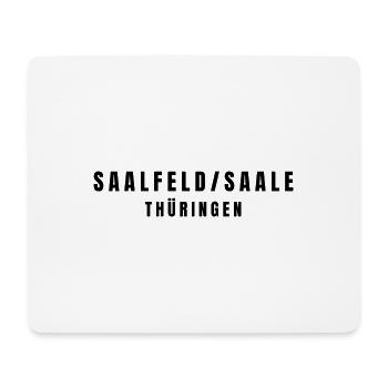 Saalfeld/Saale, Thuringe - Tapis de souris (format paysage) - blanc - Devant