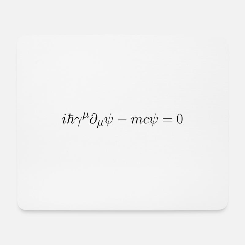 L'équation de Paul Adrien Maurice Dirac - Tapis de souris (format paysage) - blanc