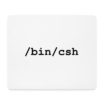 C-Shell - /bin/csh - Mousepad (Querformat) - Weiß - Vorne