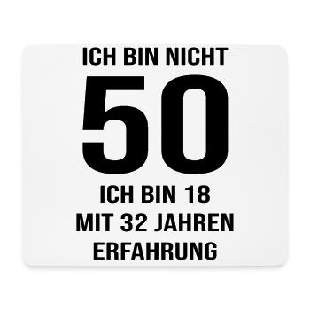 50. Geburtstag Geschenk - Mousepad (Querformat) - Weiß - Vorne