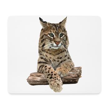 Lynx - Tapis de souris (format paysage) - blanc - Devant