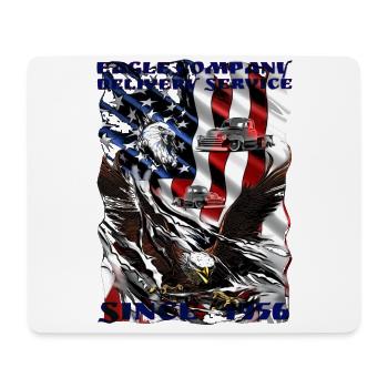Supplier employees with a V8 Truck Adler - Mouse Pad (horizontal) - white - Front