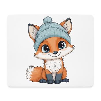 Fuchs Süß Niedlich Baby Kinder Tier Cartoon - Mousepad (Querformat) - Weiß - Vorne