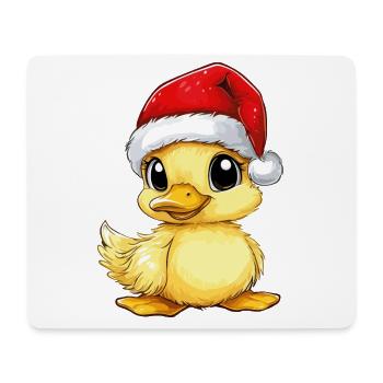 Canard Noël Mignon Noël mignon Noël - Tapis de souris (format paysage) - blanc - Devant