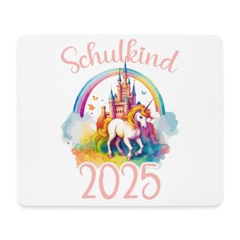 School Child 2025 Unicorn Enrollment School Student - Mouse Pad (horizontal) - white - Front