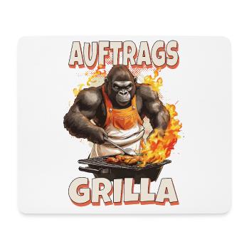 Grilling Grilla Griller Gorilla BBQ Saying Funny - Mouse Pad (horizontal) - white - Front