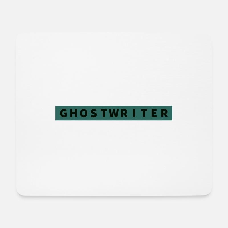 Text Schreiber - Mousepad (Querformat) - Weiß