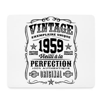 Vintage 1959 Cadeau Anniversaire 60 Ans - Tapis de souris (format paysage) - blanc - Devant