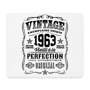 Vintage 1963 Cadeau Anniversaire 56 Ans - Tapis de souris (format paysage) - blanc - Devant