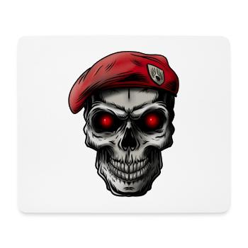Skull Soldier - Mousepad (Querformat) - Weiß - Vorne