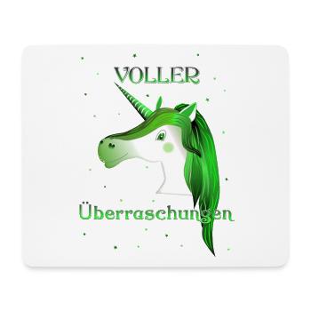 Einhorn voller Überraschungen unicorn - Mousepad (Querformat) - Weiß - Vorne