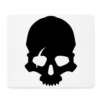 Skeleton skull - Mouse Pad (horizontal) - white - Front
