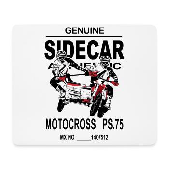 Sidecarcross - Sidecar Moto Cross - Tapis de souris (format paysage) - blanc - Devant