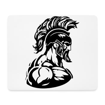 Muscles de gladiateurs guerriers spartiates - Tapis de souris (format paysage) - blanc - Devant