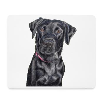 Labrador retriever field trail - Mouse Pad (horizontal) - white - Front