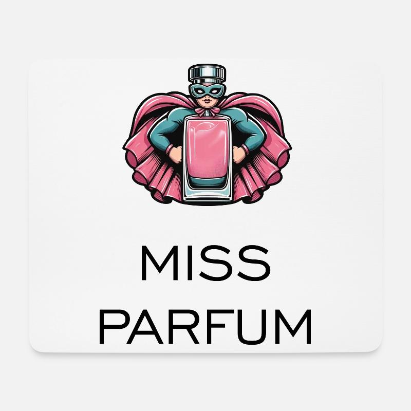Miss Parfum - Superheldin - Mousepad (Querformat) - Weiß