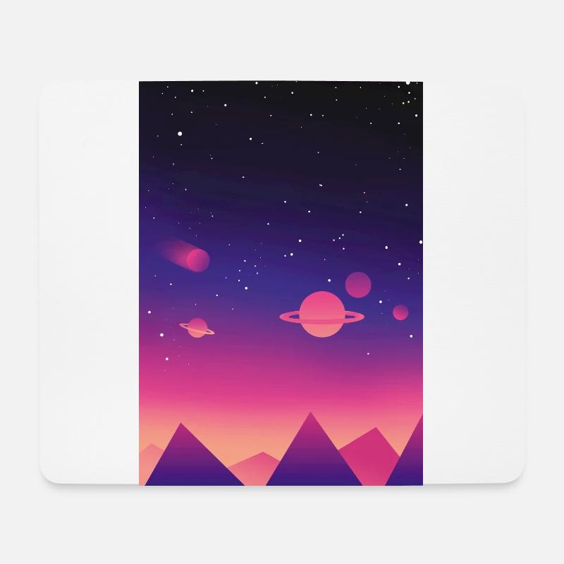 univers - Tapis de souris (format paysage) - blanc