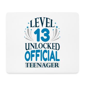 Teenager Geburtstag Level 13 freigeschaltet - Mousepad (Querformat) - Weiß - Vorne