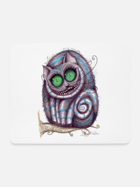 Stregatto Kunst 2 - Mousepad (Querformat) - Weiß