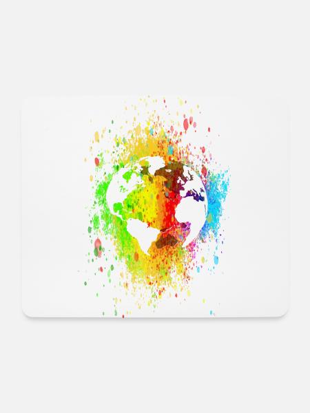 world 03 07 03 01 - Mousepad (Querformat) - Weiß