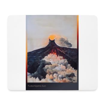Fudschijama Sun - Mousepad (Querformat) - Weiß - Vorne