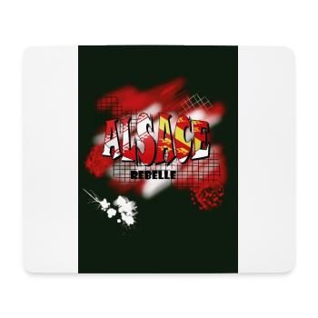 Alsace Rebelle Graph pour T-shirt accessoire etc.. - Tapis de souris (format paysage) - blanc - Devant