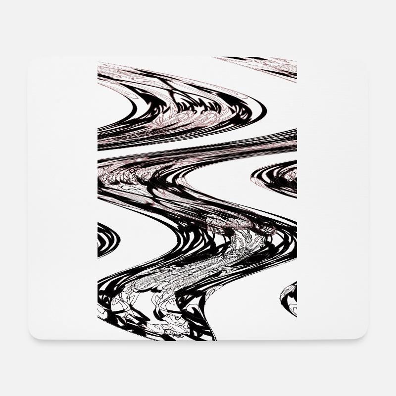 Abstract No. 54 (Tarred road) - Mouse Pad (horizontal) - white