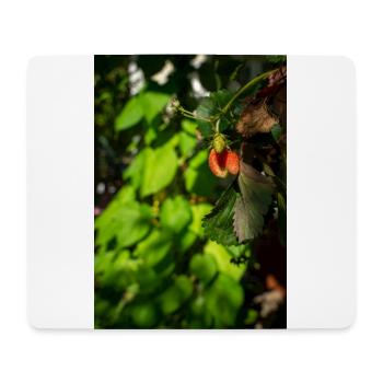 Hanging strawberry - Mouse Pad (horizontal) - white - Front