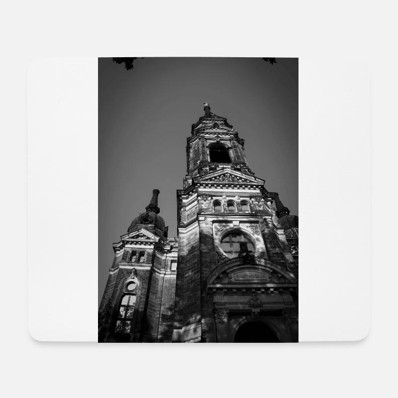 Église de la Trinité - Tapis de souris (format paysage) - blanc