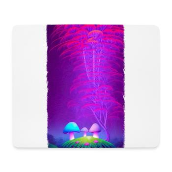 Pilze vertikal 3 - Mousepad (Querformat) - Weiß - Vorne
