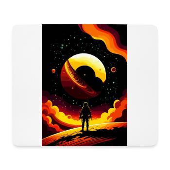lost in space - Tapis de souris (format paysage) - blanc - Devant