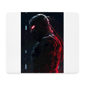 Neon Cyber Future Warrior #7 - Mousepad (Querformat) - Weiß - Vorne