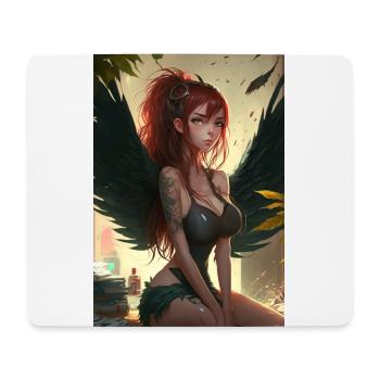Engel der Finsternis - Umarme die Schatten - Mousepad (Querformat) - Weiß - Vorne