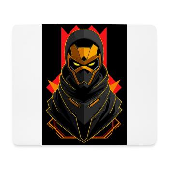 Goldener Roboter - Mousepad (Querformat) - Weiß - Vorne